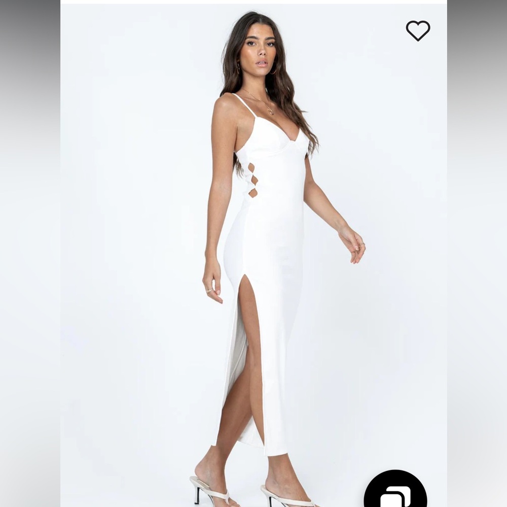 Princess Polly Maila Midi Dress in White - Picture 2 of 5